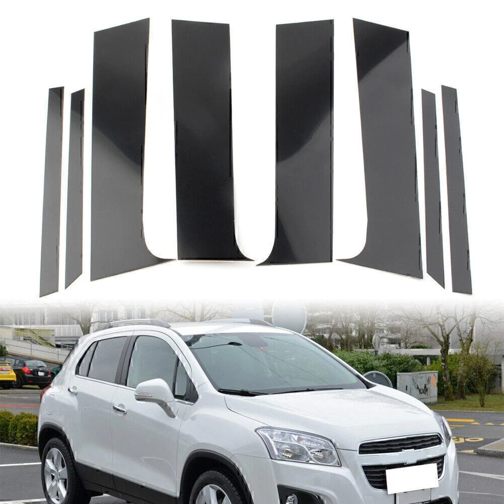 8Pcs/Set Door Trim Pillar Posts Piano Cover FOR CHEVROLET Trax 2015-2021