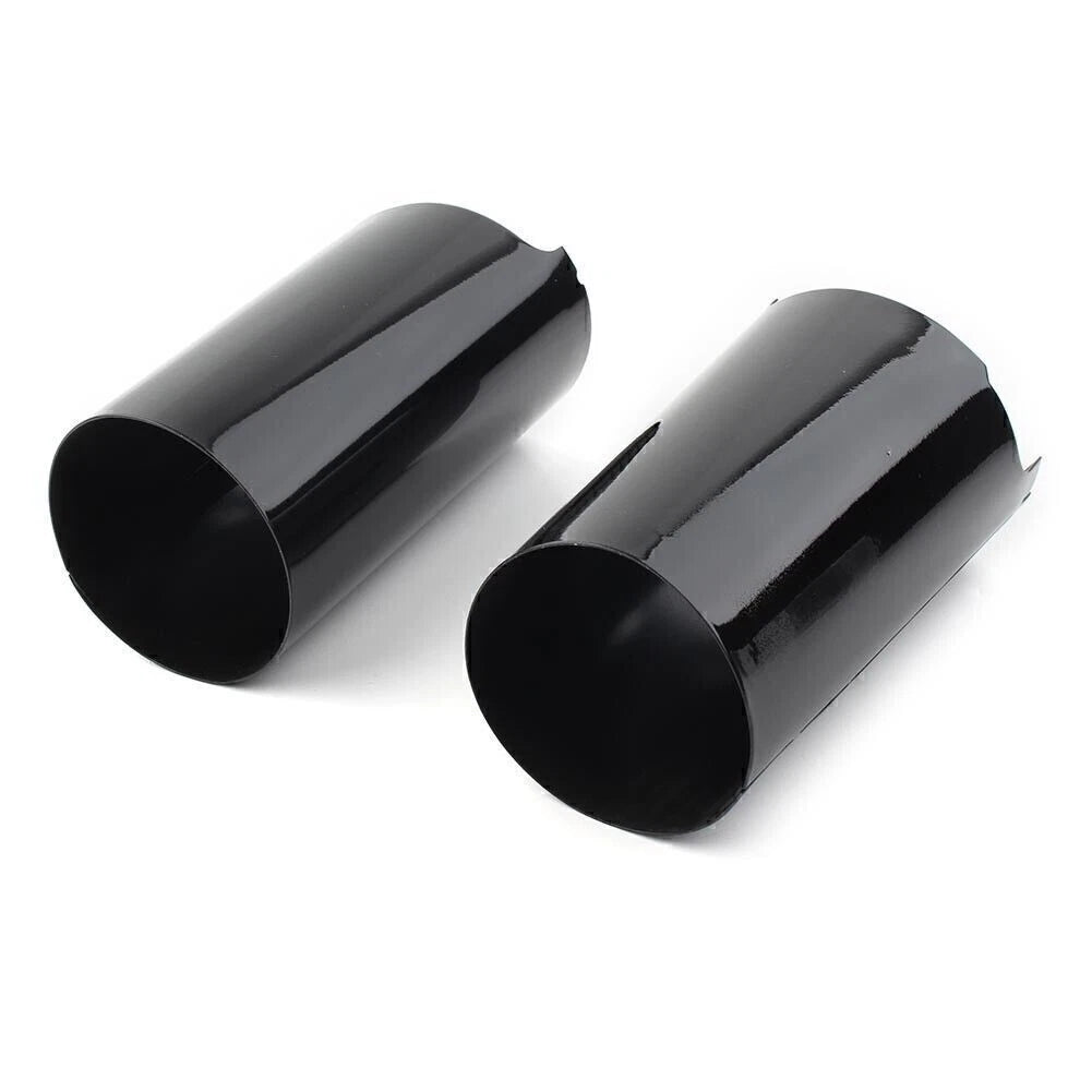 2x Fork Boot Slider Covers for Harley Touring Electra Street Tri Glide Black US