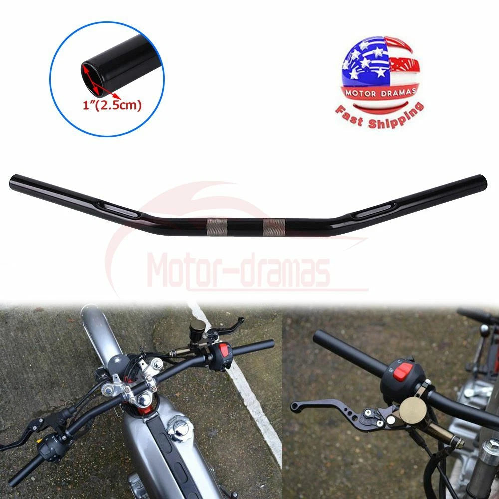 1'' Drag Bars Motorcycle Custom Handlebar For Harley Sportster 1200 Softail Dyna