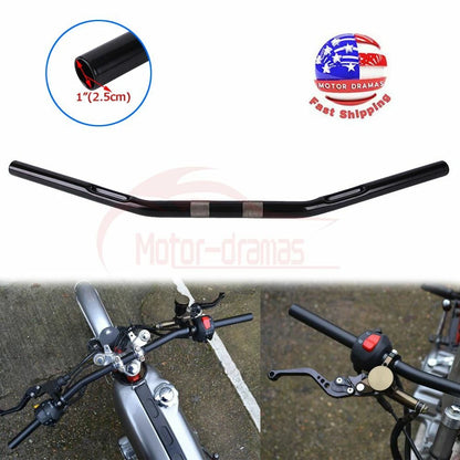 1'' Drag Bars Motorcycle Custom Handlebar For Harley Sportster 1200 Softail Dyna