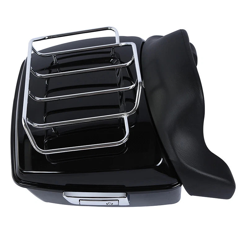 King Trunk Backrest Rack Mount Fit For Harley Touring Electra Road Glide 09-13
