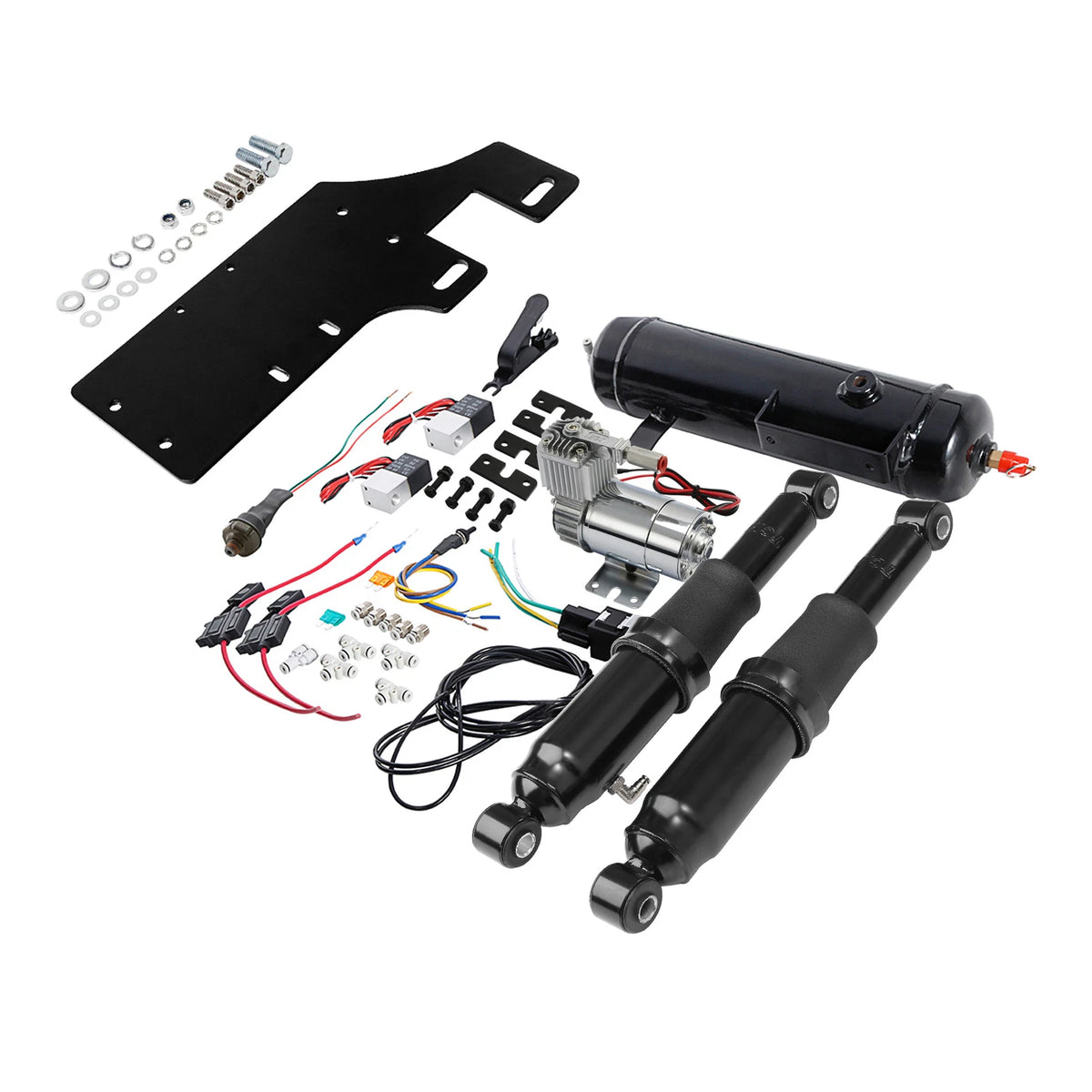 Rear Air Ride Suspension W/ Air Tank Fit For Harley Electra Road Glide 1994-2025