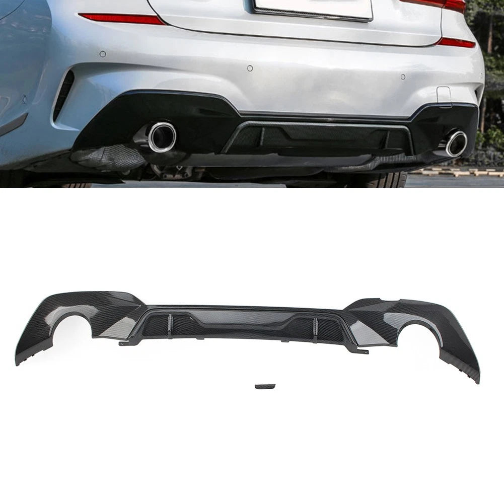 Rear Bumper Lip Diffuser Lip For BMW 3 Series G20 G21 G28 2019+ Carbon Fiber USA