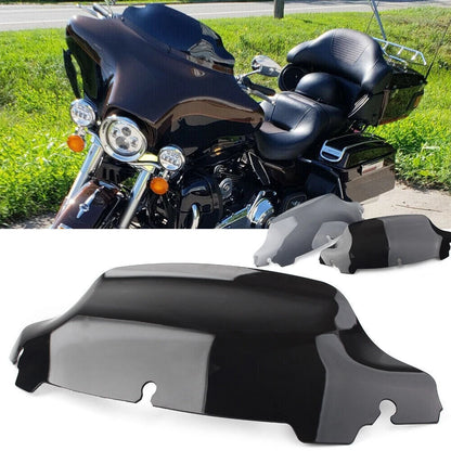 7" Wave Windshield Windscreen For Harley Touring Electra Street Glide 2014-2021