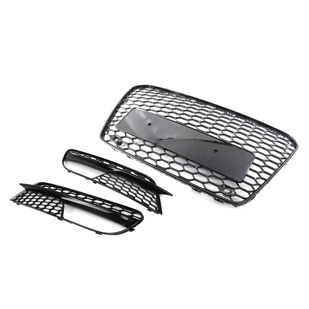 Front Bumper Radiator Grille With Fog Light Grille Cover For Audi A5 2012-2016