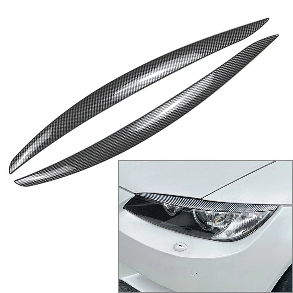 2x Headlight Eyebrow Cover Trim For BMW 3 Series E92 E93 2 Door Couple M3 05-13
