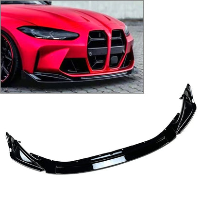 Front Bumper Lip Spoiler Splitter Body Kit Black For BMW M3 M4 G80 G82 2021-2023