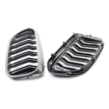 Carbon Fiber Style Front Grille for BMW 5 Series G30 G31 G38 530i 540i 17-19
