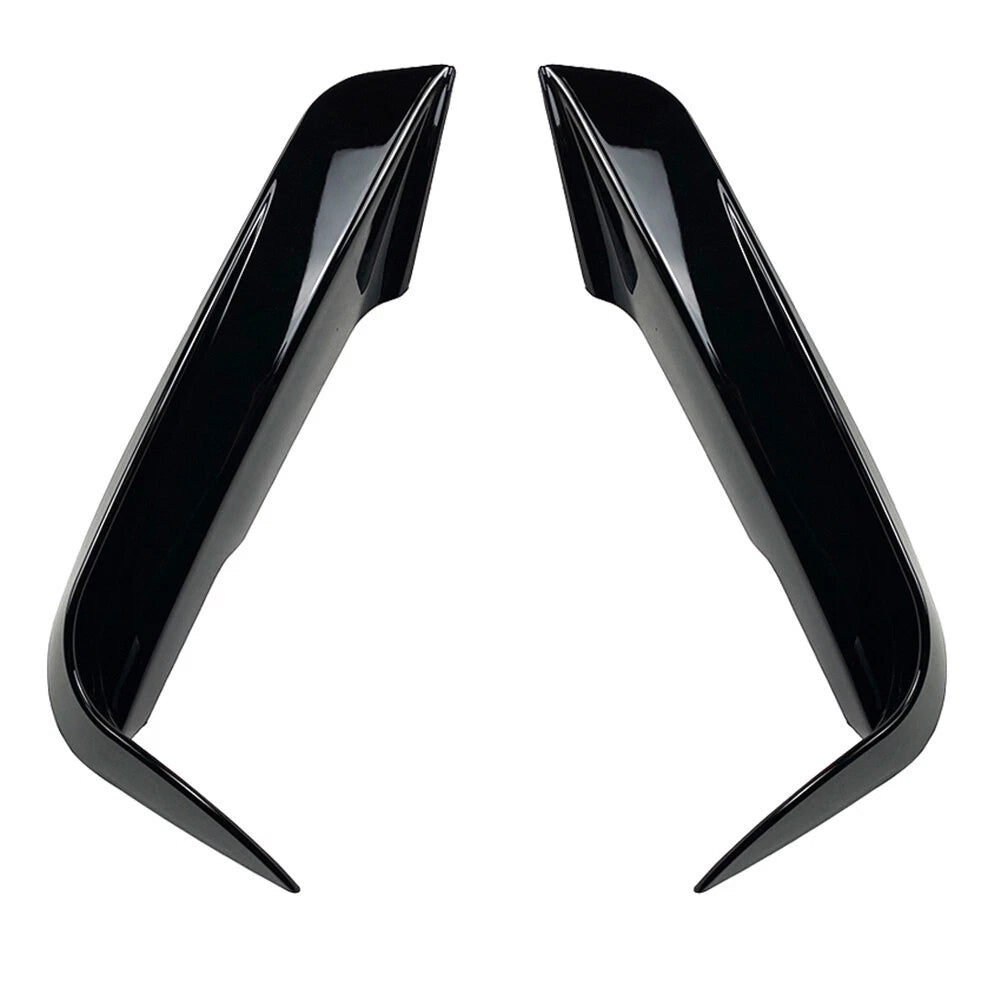 For BMW 3-Series F30 F31 12-18 Front Bumper Fangs Trim Air Vent Lid Cover Black