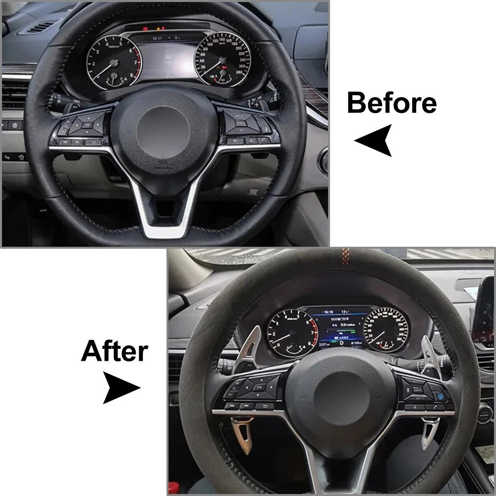 Steering Wheel Paddle Shifter For Nissan Altima Rogue X-Trail Pathfinder Silver