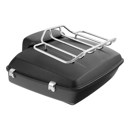 Matt Black Chopped Trunk Pad Plate Mount Rack Fit For Harley Touring 2014-2026