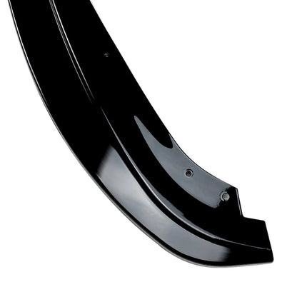 Front Bumper Spoiler Lip+Side Trim For BMW 3Series E90 4-Door Sedan Bright Black