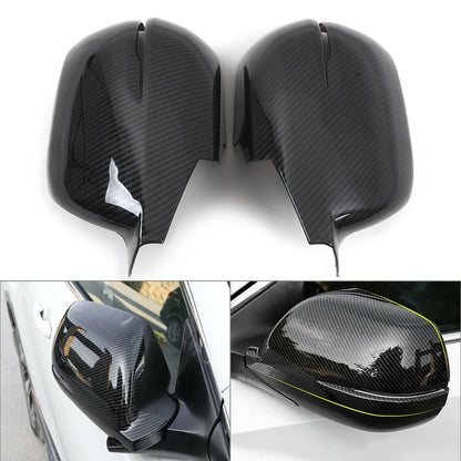 Carbon Fiber style Rearview Side Mirror Cover Caps Trim For Honda CR-V 2017-2019