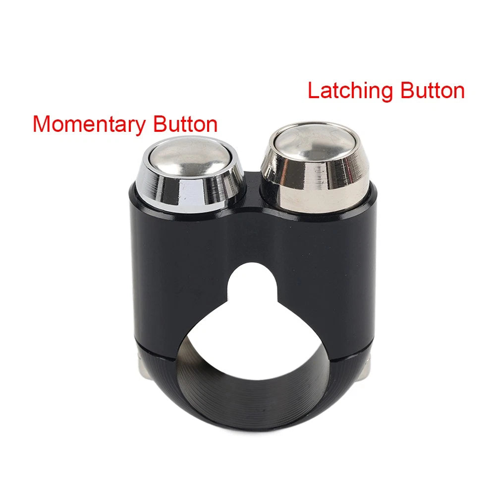 1" Handlebar Switch 2 Button Horn Light Control For Harley Dyna Chopper Chopper