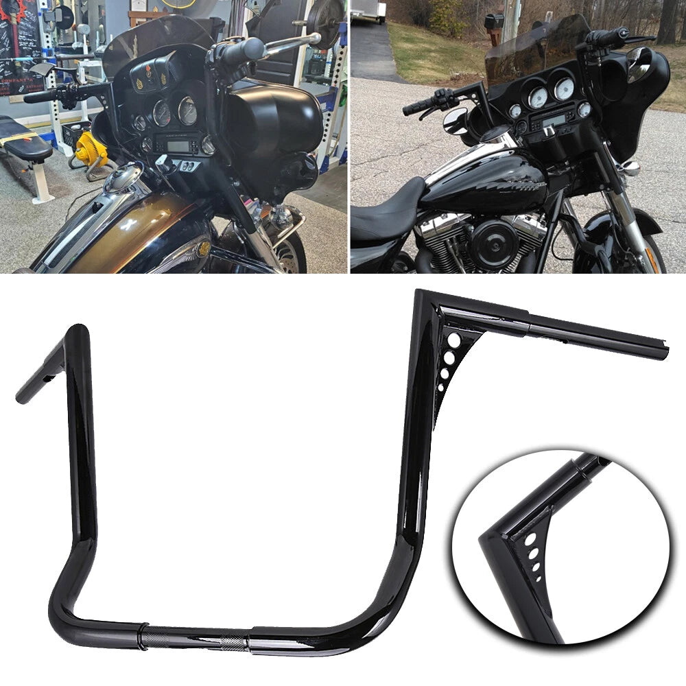 16" Rise Ape Hangers HandleBar For Harley Dresser Electra Street Glide