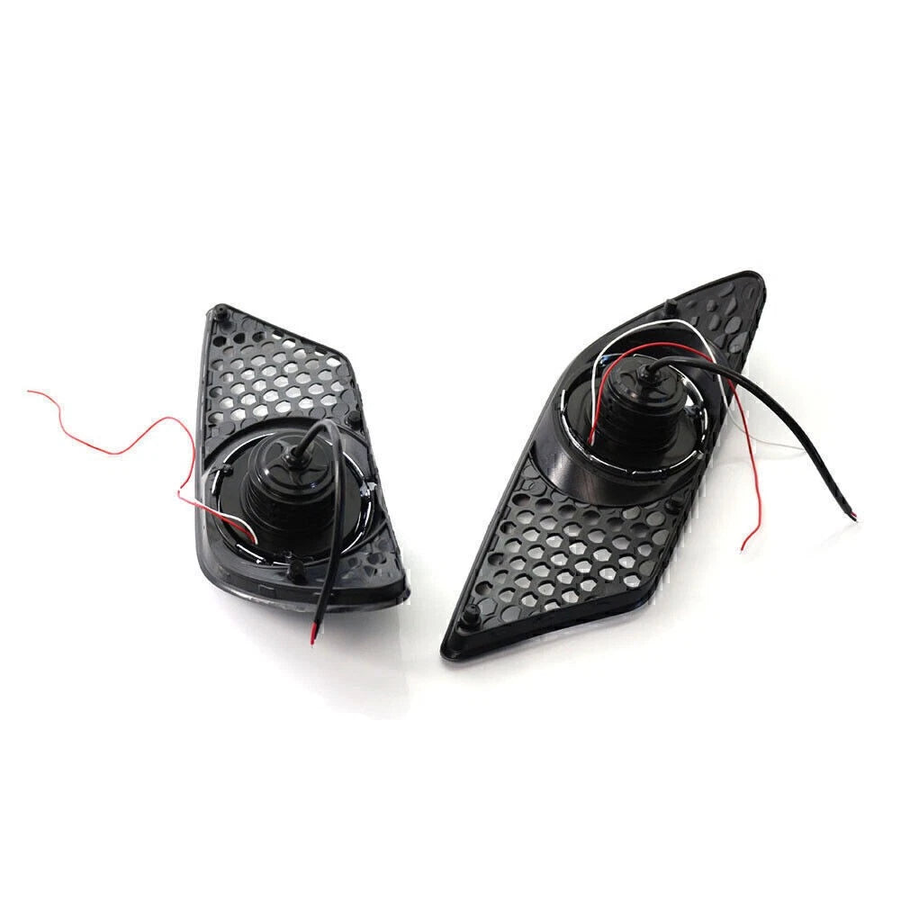 Pair Front Bumper FogLight Grill with light For Mercedes Benz C CLASS W204 08-10