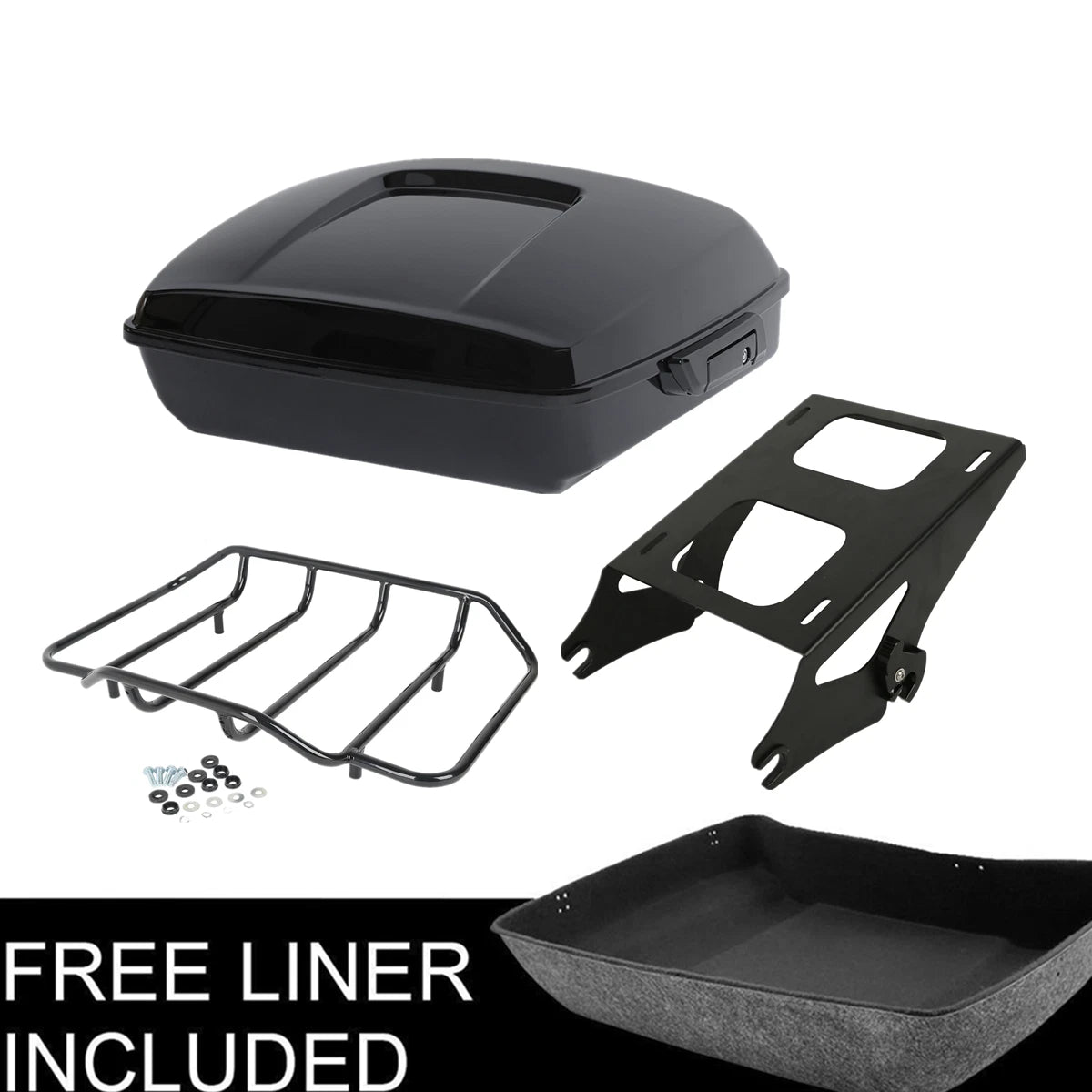 Chopped Trunk Mount Rack Top Rack Fit For Harley Touring Electra Glide 14-Up 15