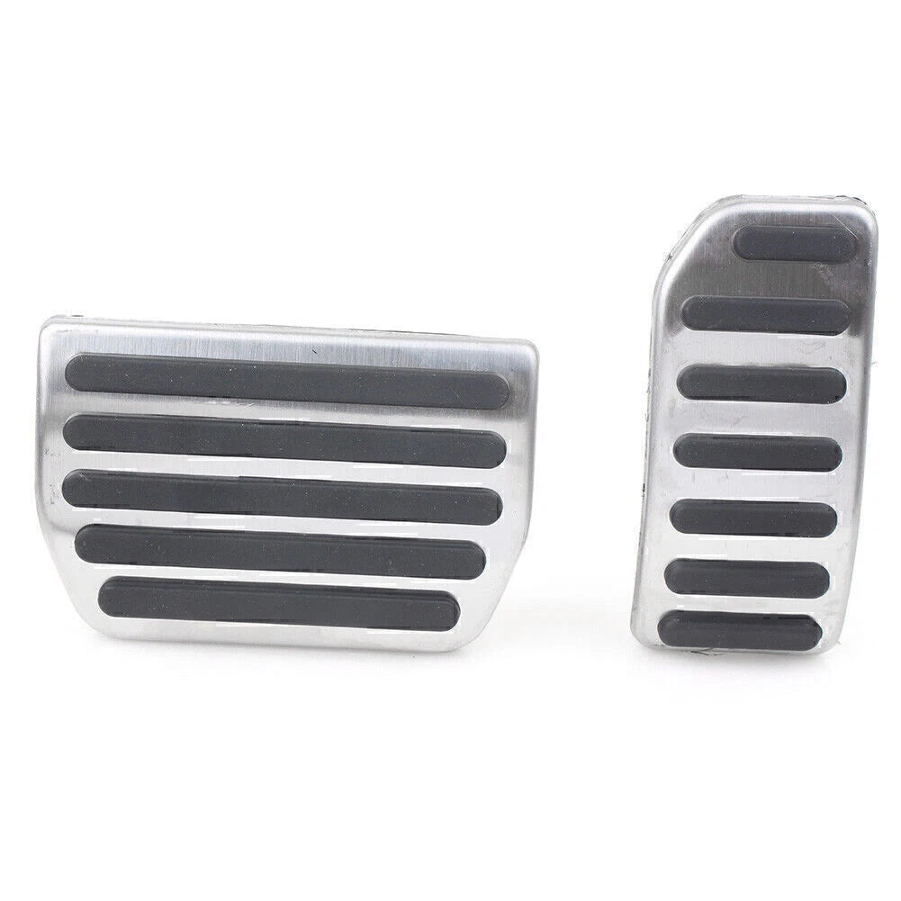 Car Aluminum Gas Brake Foot Pedal Footrest Cover Kit Fit S60 XC60 V60 S80 2PCS
