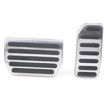 Car Aluminum Gas Brake Foot Pedal Footrest Cover Kit Fit S60 XC60 V60 S80 2PCS