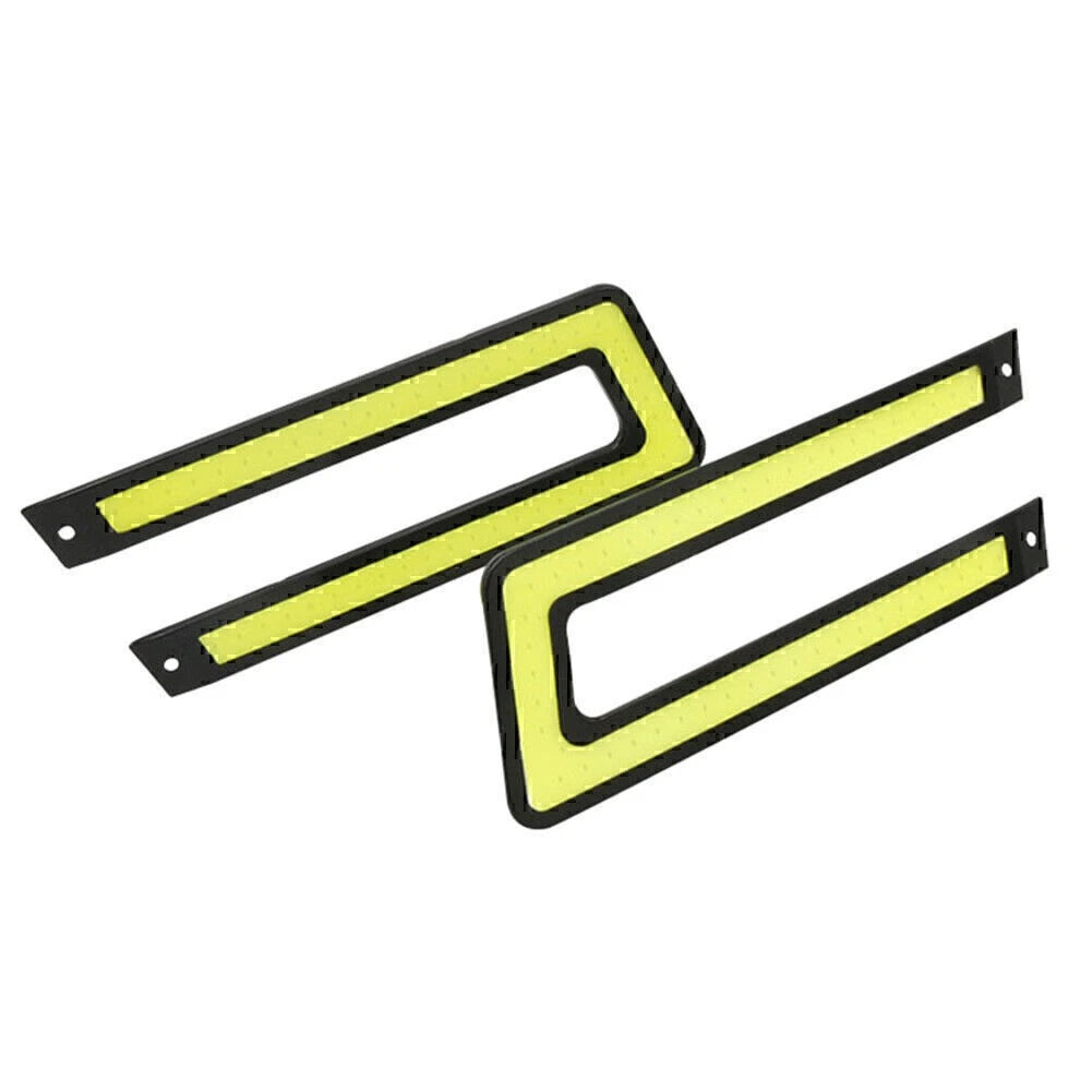 White COB DRL LED Daytime Running Light for Universal Car Driving Fog Lamp 2 Pcs