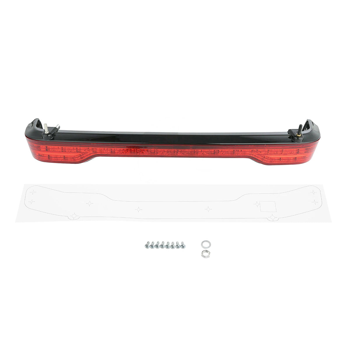Chopped Trunk Pad Tail Light Mount Rack Fit For Harley Electra Road Glide 14-Up