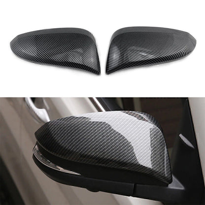 Fit Toyota Hilux Revo 2015 - 2022 Style Side Door Mirror Cover Trim Carbon Fiber