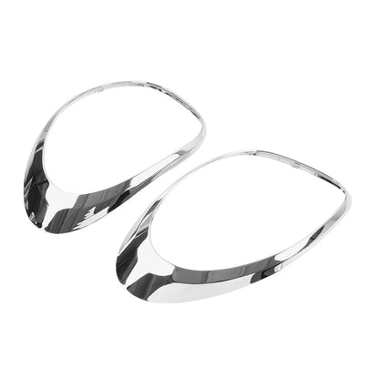 1 Pair Tail Light Bezel Close Out Ring Trim Chrome Fit For Fiat 500L 2014-2020