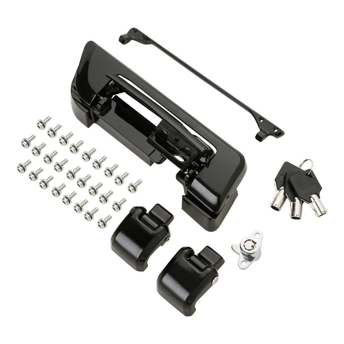 Black Trunk Lids Latches Fit For Harley Davidson Touring Electra Glide 2014-Up