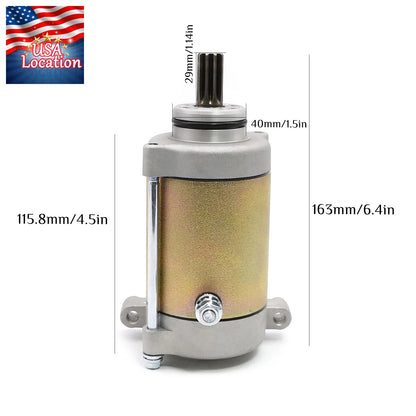 12V Engine Starter Motor Fit For X5 (Terralander 500)ShortWB Carb 2011-2014