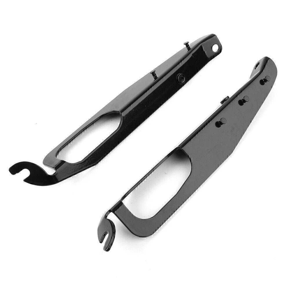 2pcs Heavy Duty Inner Fairing Support Bracket Plated For Harley FLHX 96-13 Black