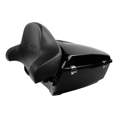 King Trunk w/ Backrest Pad Fit For Harley Touring Street Road Glide King 2014-26