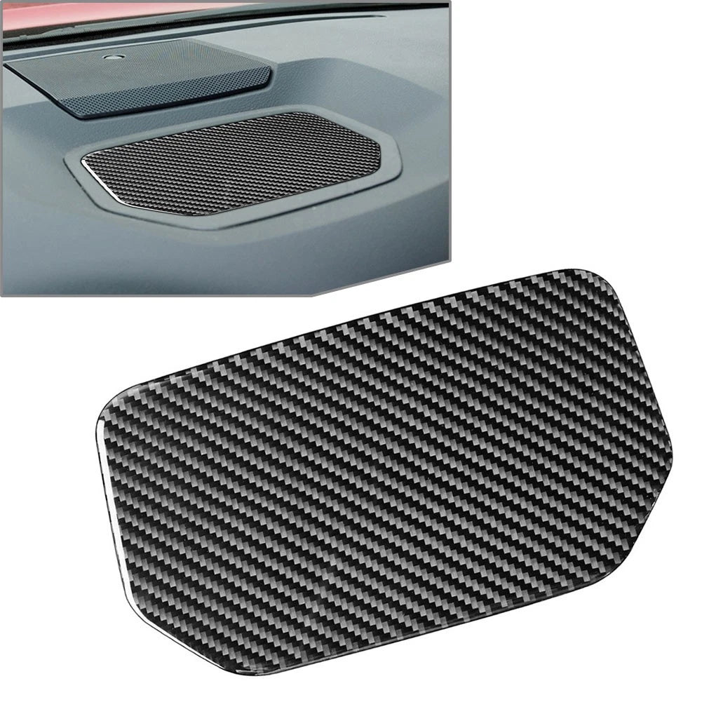 Carbon Fiber Interior Dashboard Storage Box Trim For Toyota Tundra 14-21 US