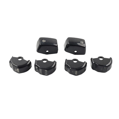 6x Hand Control Switch Housing Button Caps for Harley Sportster XL XR 1996-2013