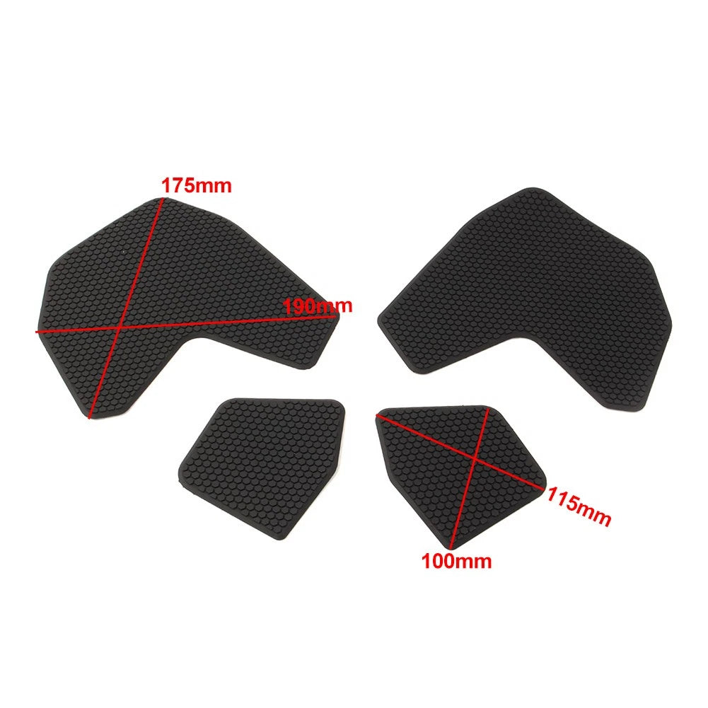 4PCS Anti Slip Sticker Traction Tank Pad Rubber For YAMAHA MT-09 FZ-09 2013-2019