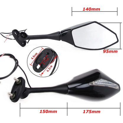 Led Mirrors For Honda CBR250R CBR300R CBR500R CBR600RR CBR1000RR 2014 2015 2016