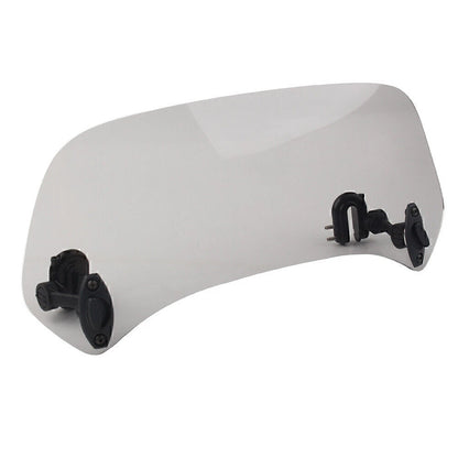 Windshield Adjustable Clip On Smoke Extension Spoiler Wind Deflector Motorcycle