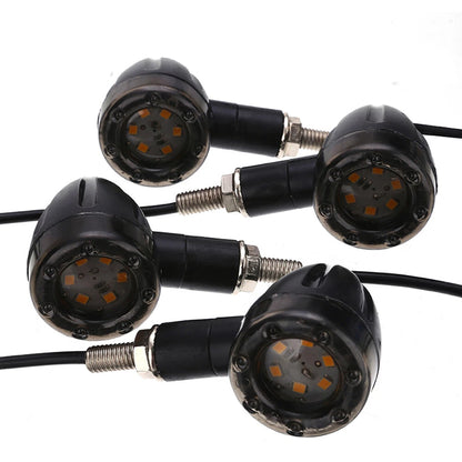 4X Motorcycle LED Bullet Brake Running Turn Signal Tail Light For Harley Honda