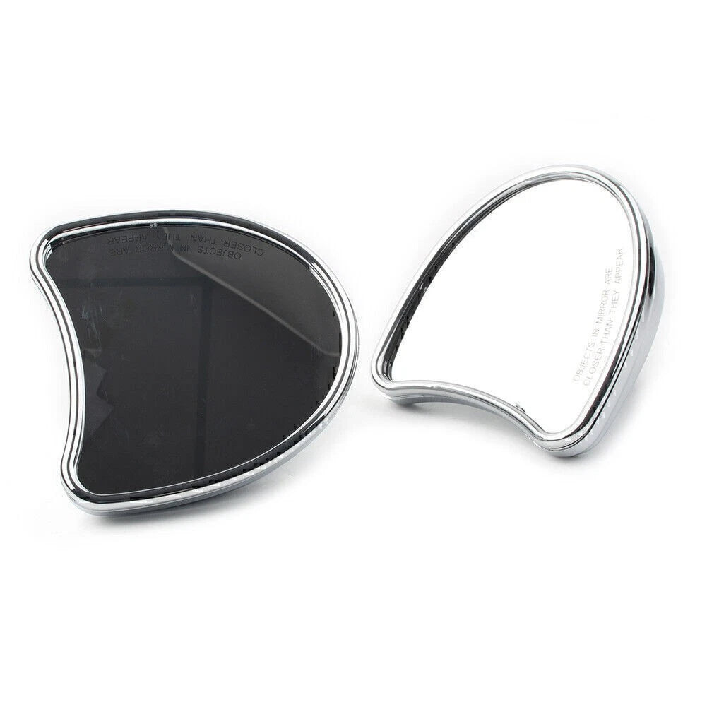 2x Motorcycle Wide Angle Fairing Mount Mirrors For Harley FLHT FLHX FLHTK 96-13