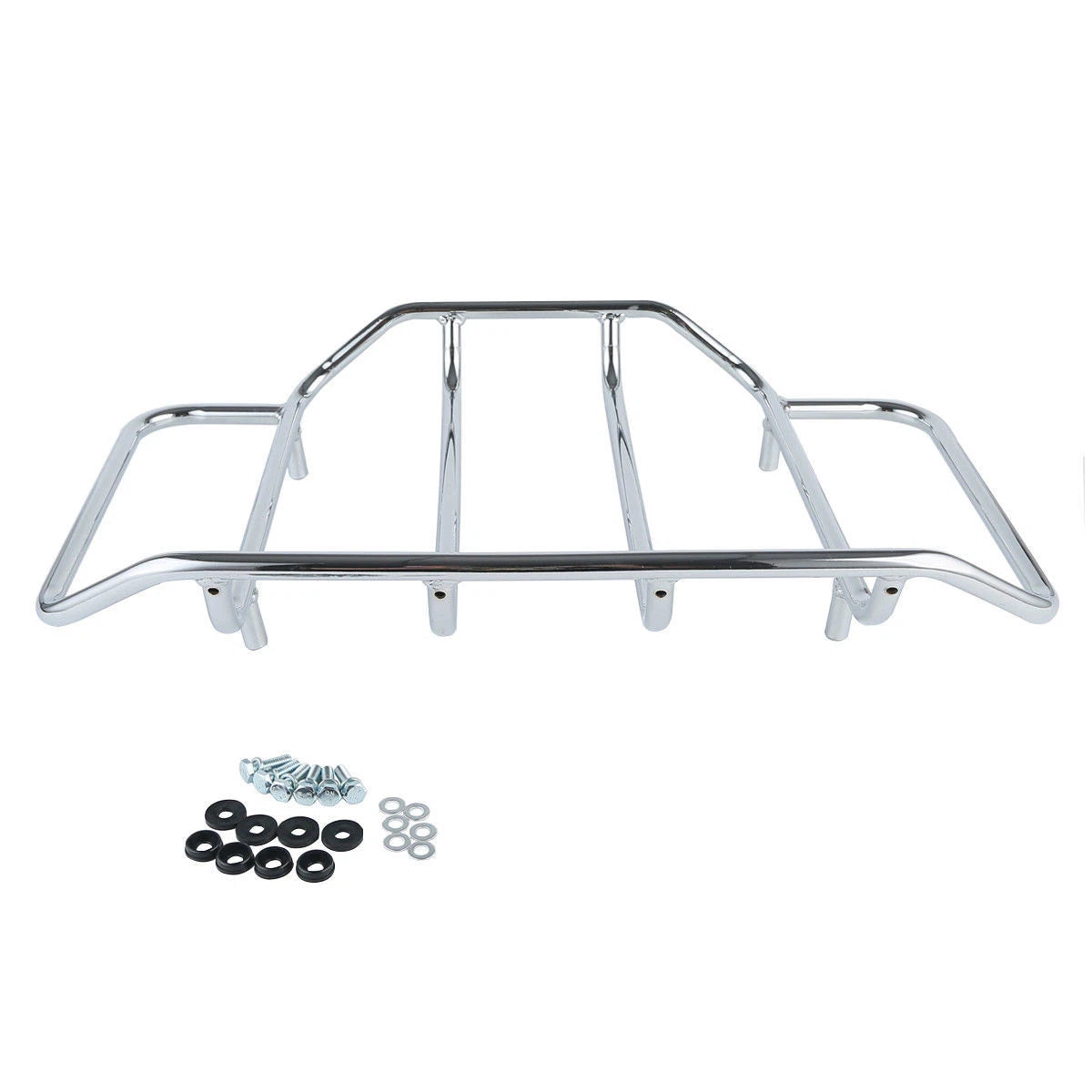 Chopped Trunk Mount Rack Pad Plate Fit For Harley Touring 1997-2008 07