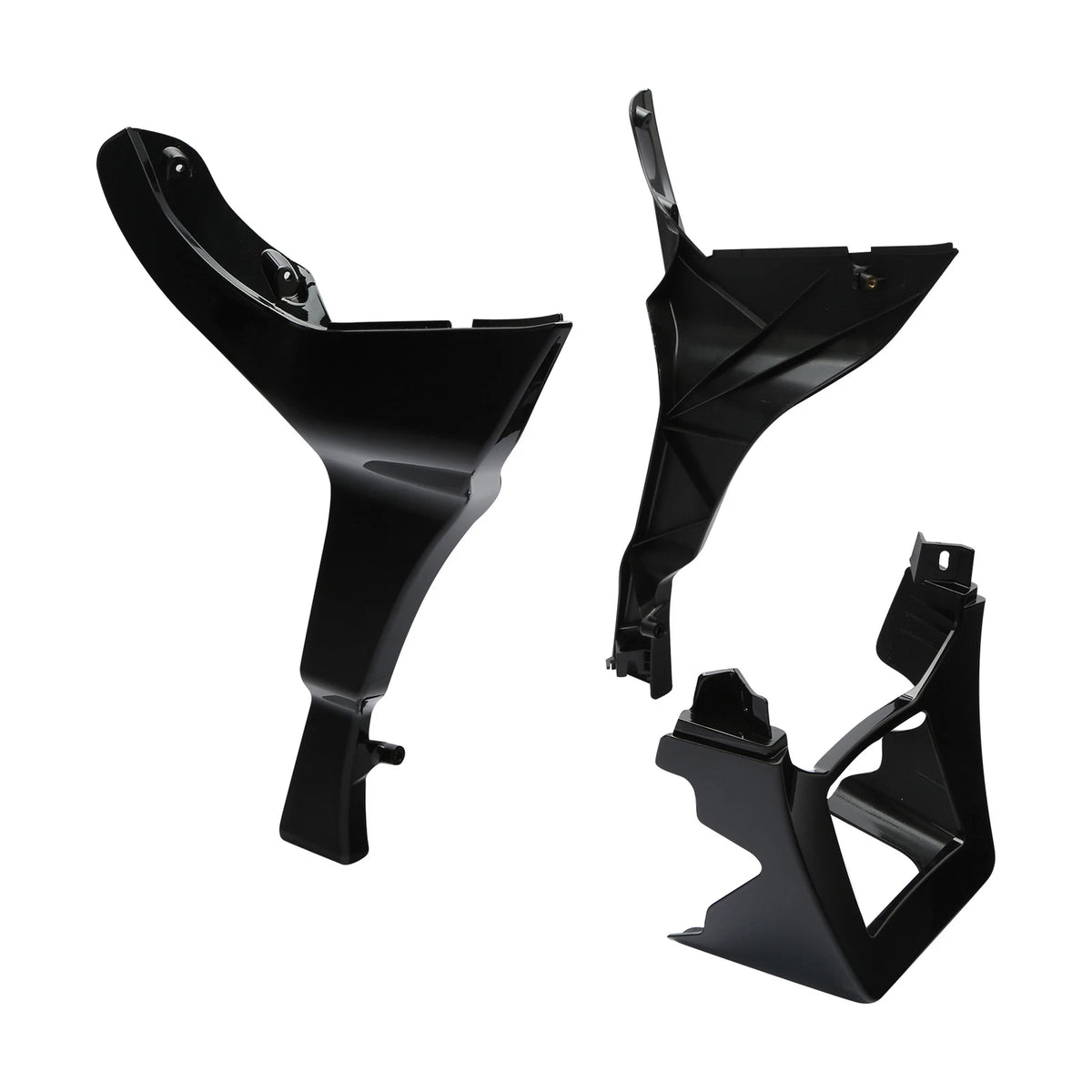 Vivid Black Fairing Spoilers Cover Fit For Harley Touring Road Glide FLTRX 17-Up