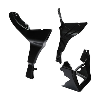 Vivid Black Fairing Spoilers Cover Fit For Harley Touring Road Glide FLTRX 17-Up