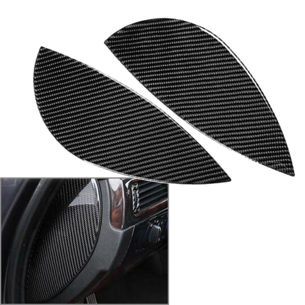 Carbon Fiber Car Dashboard Both Side Panel Trim For BMW 3 Series E90/E92 2005-12