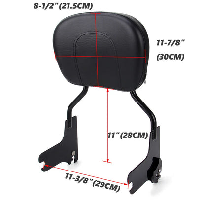 Passenger Sissy Bar Backrest For Harley Touring Street Glide FLHX 2006 2007 2008