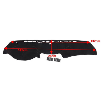 1 Piece Black Dashboard Pad Dash Cover Mat For Honda Accord 2008-2012 LHD