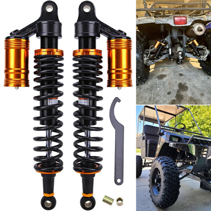 2X 15.75'' 400mm Motorcycle Air Shock Absorbers Suspension For ATV UTV Dirt Bike