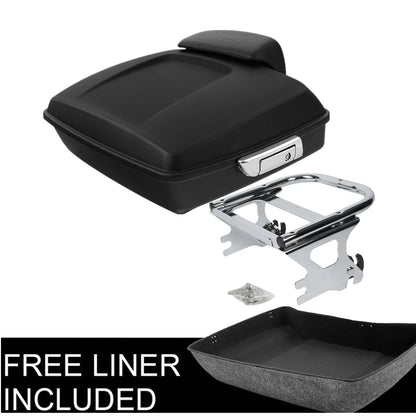 Matte Chopped Trunk Two Up Mount Rack Fit For Harley Electra Street Glide 97-08