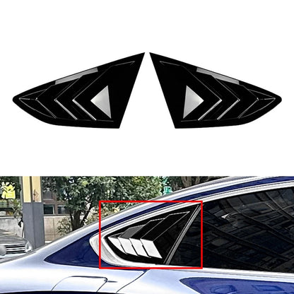 Glossy Rear Window Vent Shutter Louver Cover For Audi A5 S5 F5 Sportback 2017-24