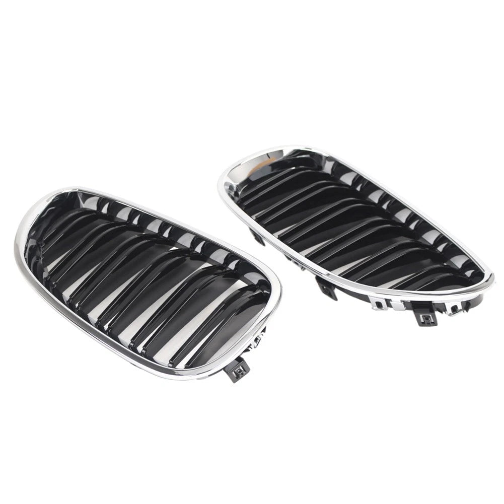 Front Bumper Hood Kidney Grille For BMW 5-Series E60 Sedan E61 Touring 2003-2010