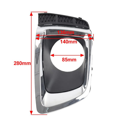 Front Bumper Fog Light Bezel Chrome+Black For Subaru Forester 2014-2018 Right