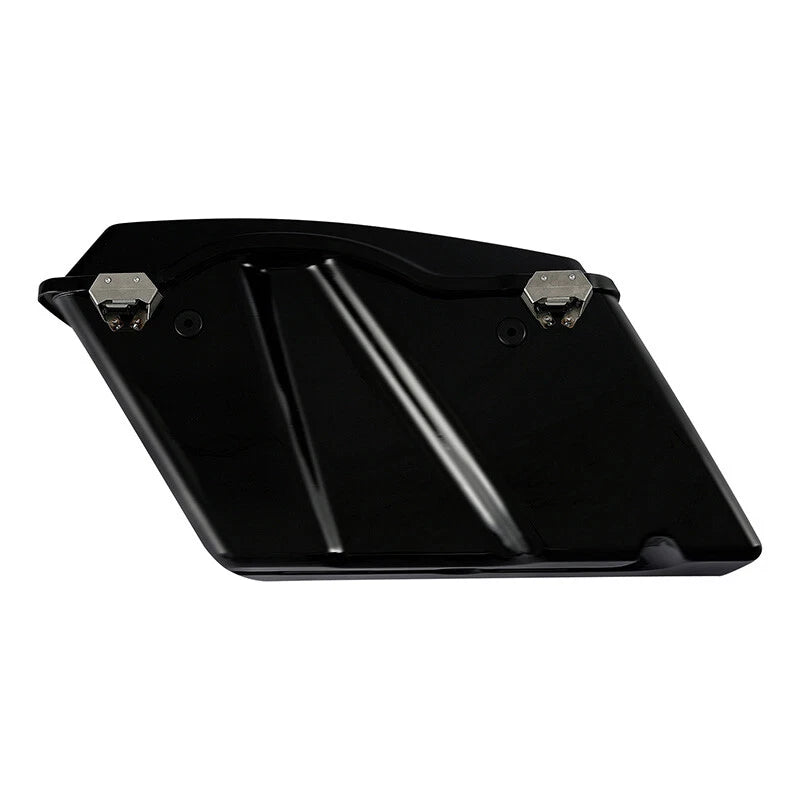 Matte Black Hard Saddlebags & Conversion Bracket Fit For Harley Softail 1984-17